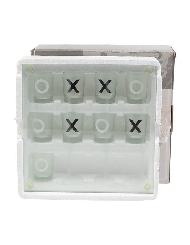 Tic Tac Toe shottilasit ja alusta - Lasit - 10105459252 - 0