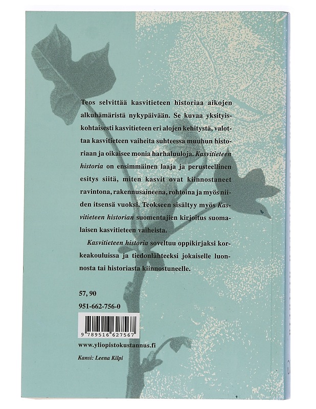 Kasvitieteen historia: kuvaus kasvitieteen vauiheista muinaisajoista nykypäivään - enroth, johannes - Historiakirjat - 10105459267 - 1