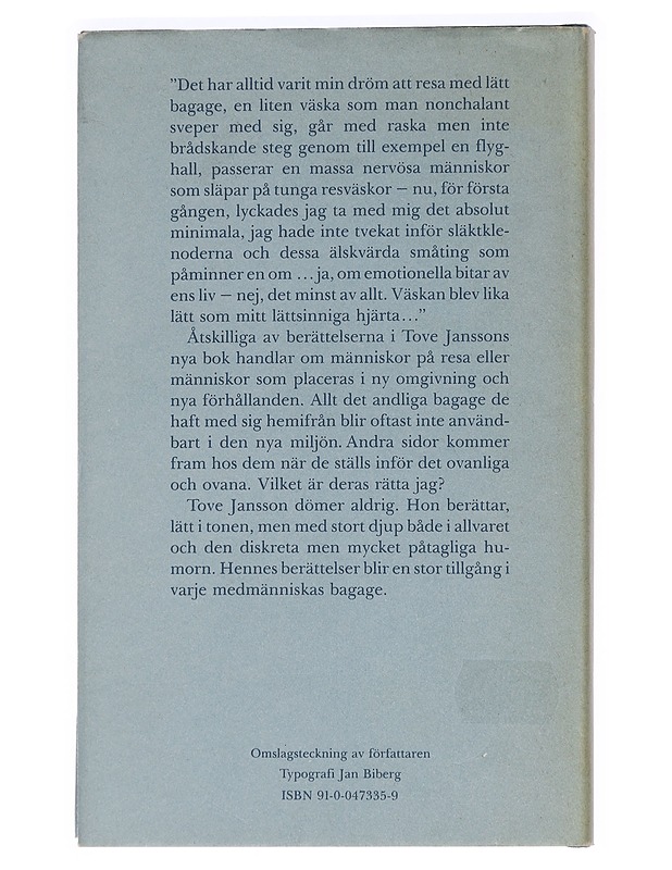 Resa med lätt bagage - Tove Jansson - Romaanit ja novellit - 10105459335 - 1