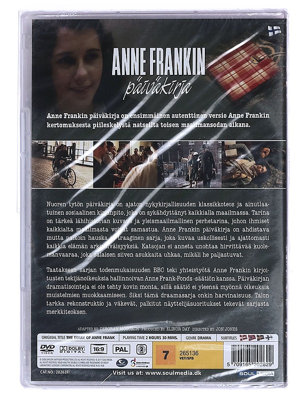 Anne Frankin päiväkirja - DVD - DVD-elokuvat - 10105459342 - 1
