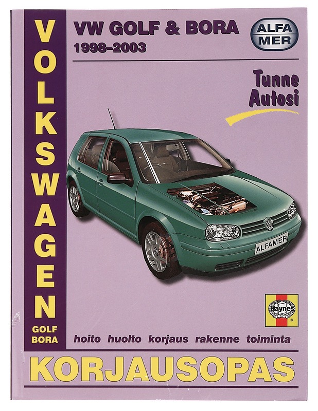 Volkswagen Golf & Bora 1998-2003 bensiini- ja dieselmallit : korjausopas - Gill, Pete - Tietokirjat ja oppaat - 10105459363 - 0