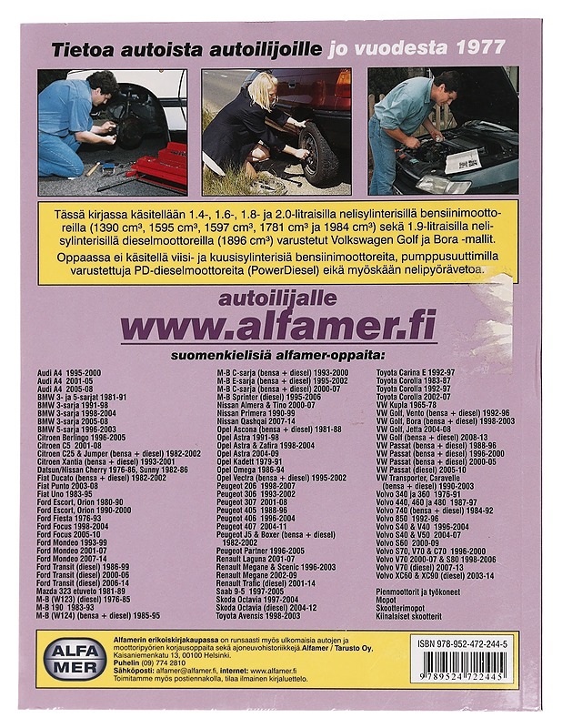 Volkswagen Golf & Bora 1998-2003 bensiini- ja dieselmallit : korjausopas - Gill, Pete - Tietokirjat ja oppaat - 10105459363 - 1