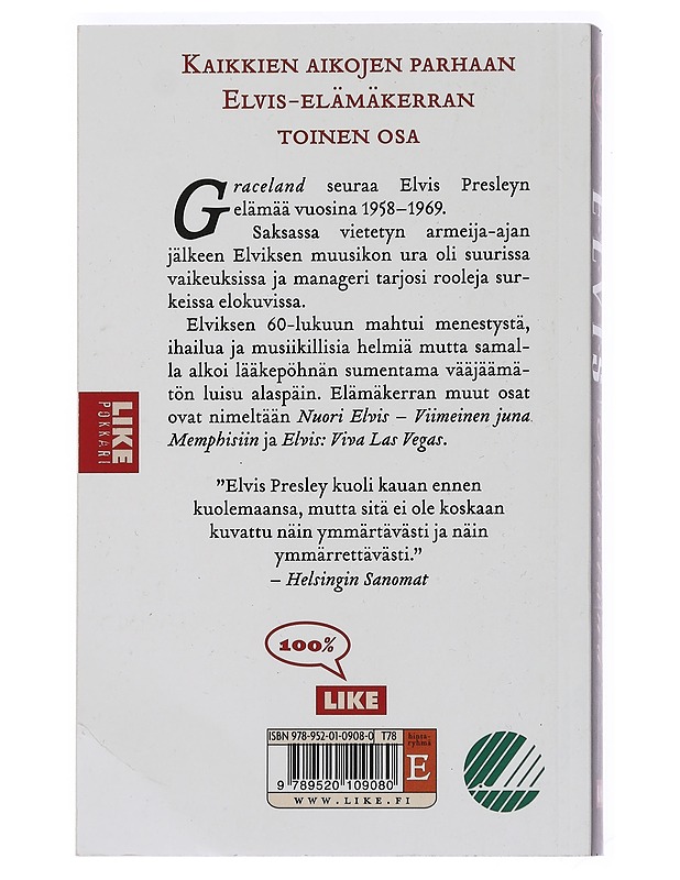 Elvis : Graceland - Guralnick, Peter - Musiikki- ja elokuvakirjat - 10105459415 - 1