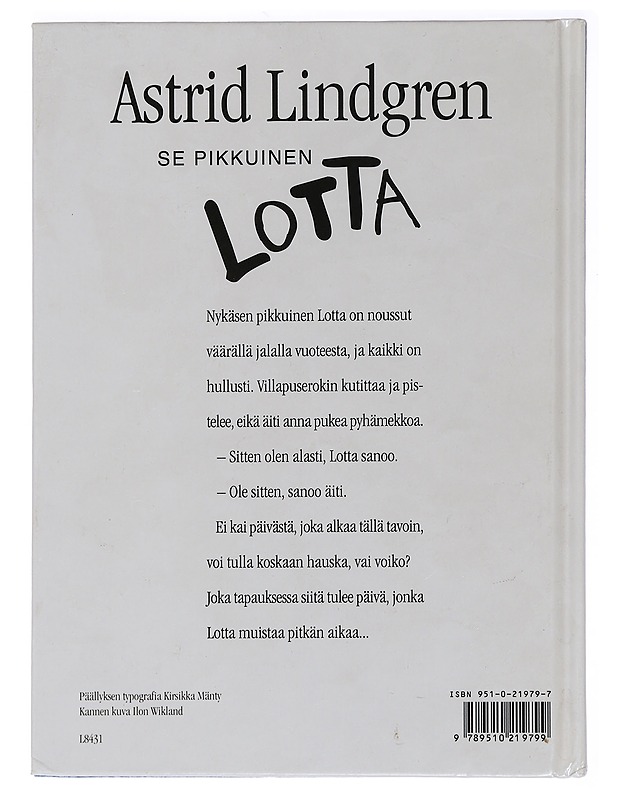 Se pikkuinen Lotta - Lindgren, Astrid - Lastenkirjat - 10105459435 - 1