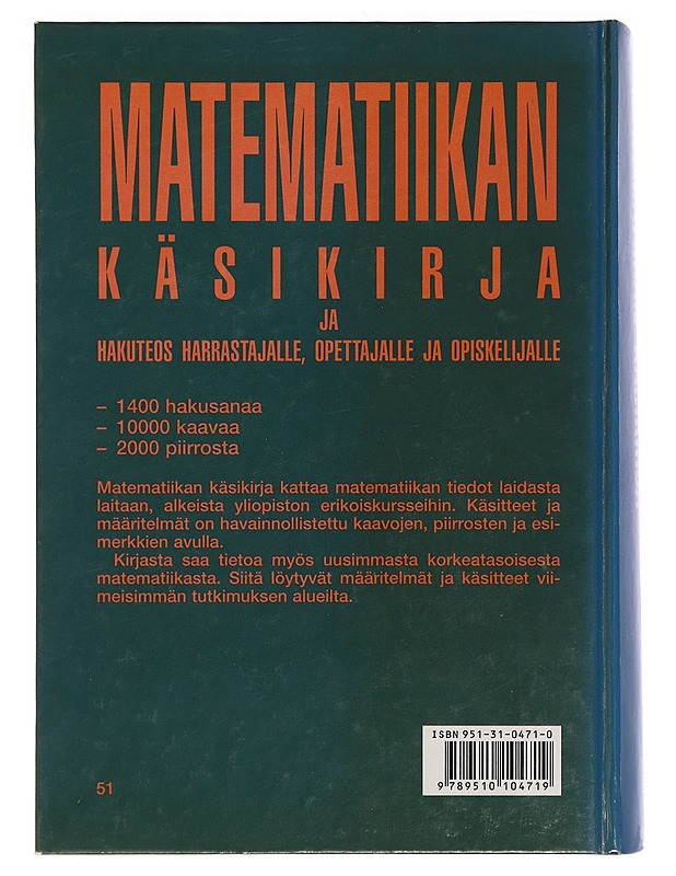 Matematiikan käsikirja - Thompson, Jan - Tietokirjat - 10105459467 - 1
