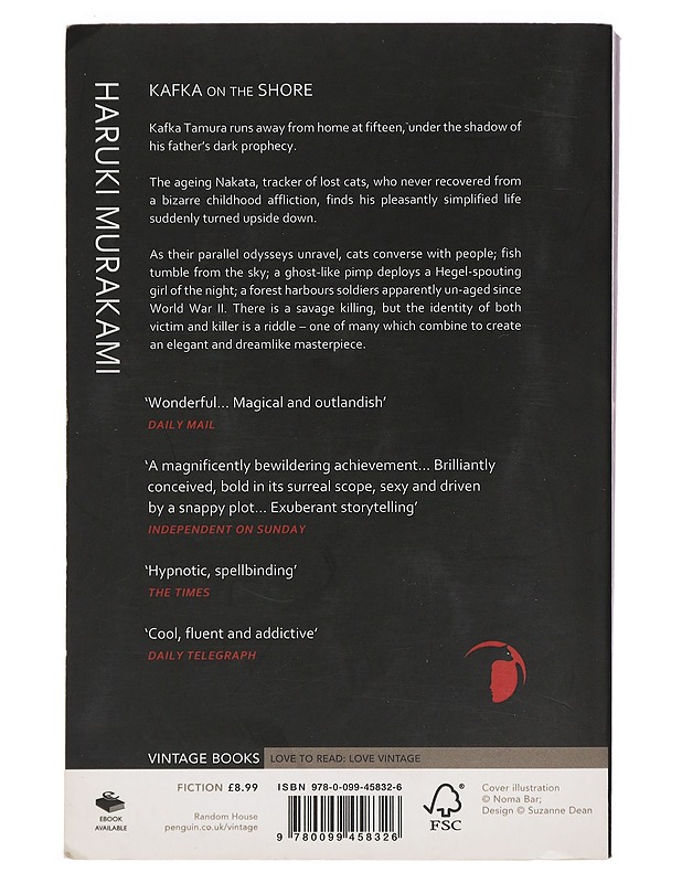 Kafka on the shore - Murakami, Haruki - Romaanit ja novellit - 10105459473 - 1