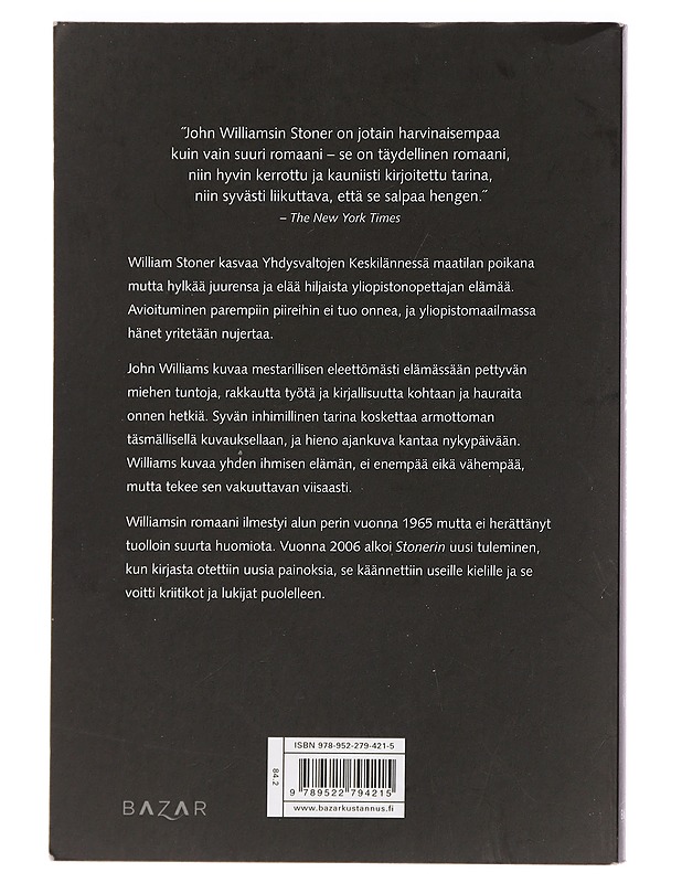 Stoner - Williams, John - Romaanit ja novellit - 10105459531 - 1