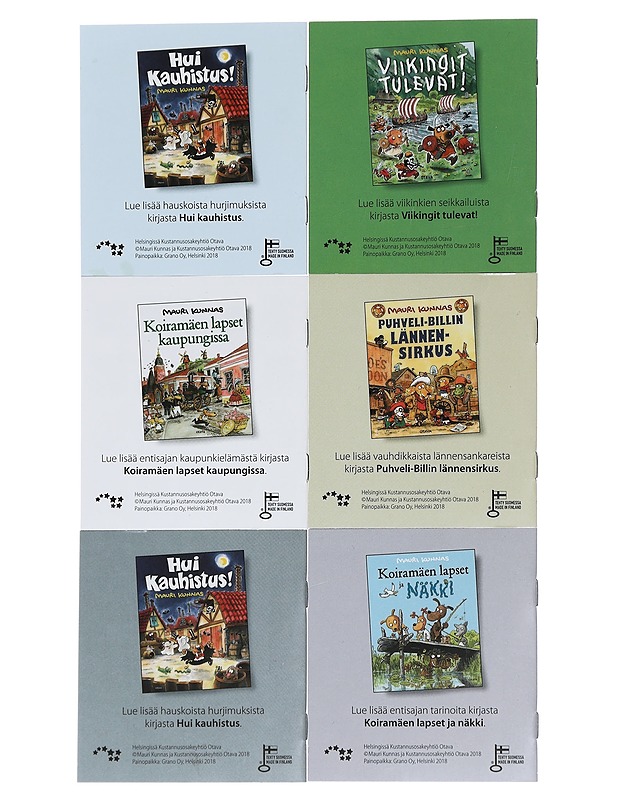 Mauri Kunnas minikirja, 6 kpl - Lastenkirjat - 10105459613 - 1
