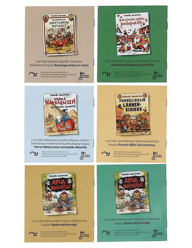 Mauri Kunnas - minikirjoja 6 kpl - Lastenkirjat - 10105459620 - 1