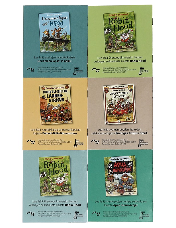 Mauri Kunnas minikirja, 6 kpl - Lastenkirjat - 10105459679 - 1