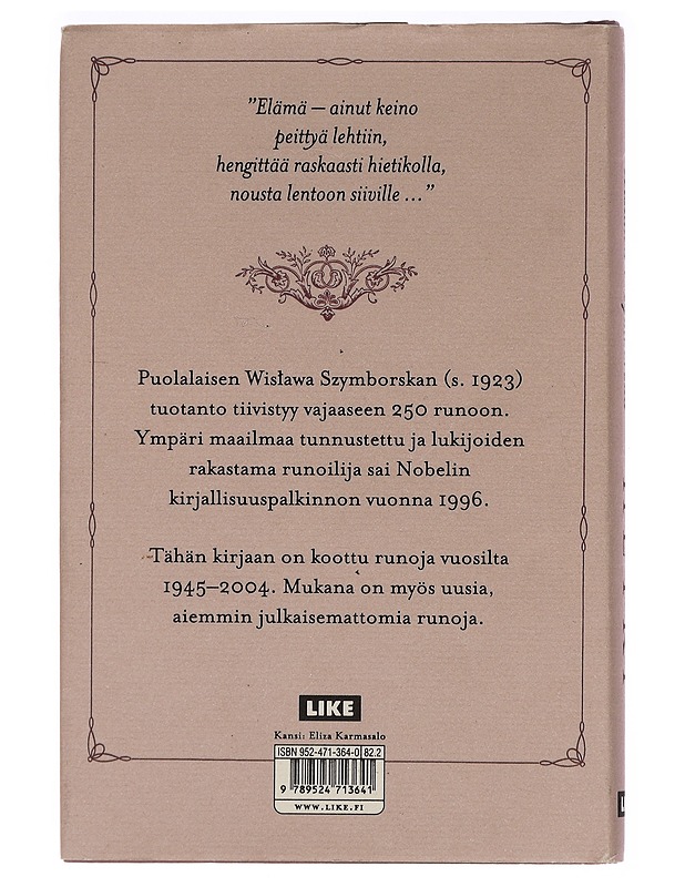 Hetki - Szymborska, Wislawa - Kaunokirjallisuus - 10105459735 - 1