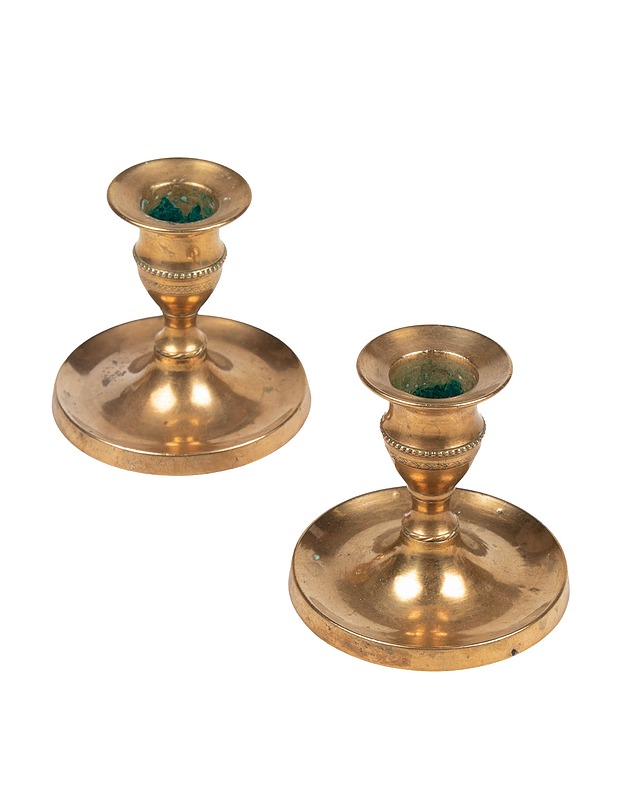 Messinkinen kynttilänjalka, 2 kpl - Kynttilänjalat - 10105459749 - 0