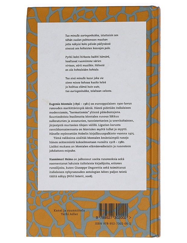 Valitut runot 1918-1980 - Montale, Eugenio - Romaanit ja novellit - 10105459801 - 1