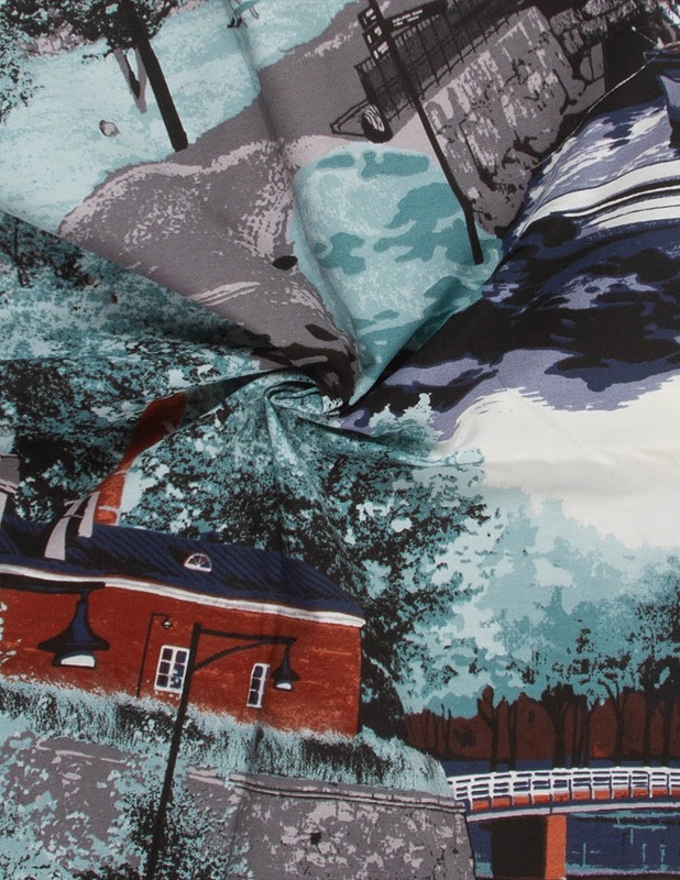 VALLILA Suomenlinna sisustuskangas, 150 x 200 cm - Kankaat - 10105459886 - 1