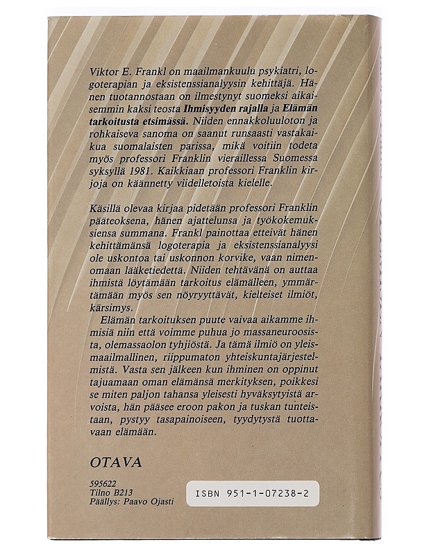 Olemisen tarkoitus - Frankl, Viktor E. - Tietokirjat ja oppaat - 10105459892 - 1