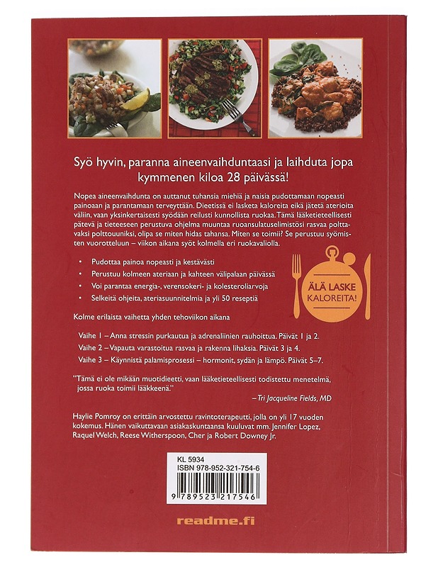 Nopea aineenvaihdunta : syö hyvin ja polta rasvaa - Pomroy, Haylie - Ruokakirjat - 10105459894 - 1