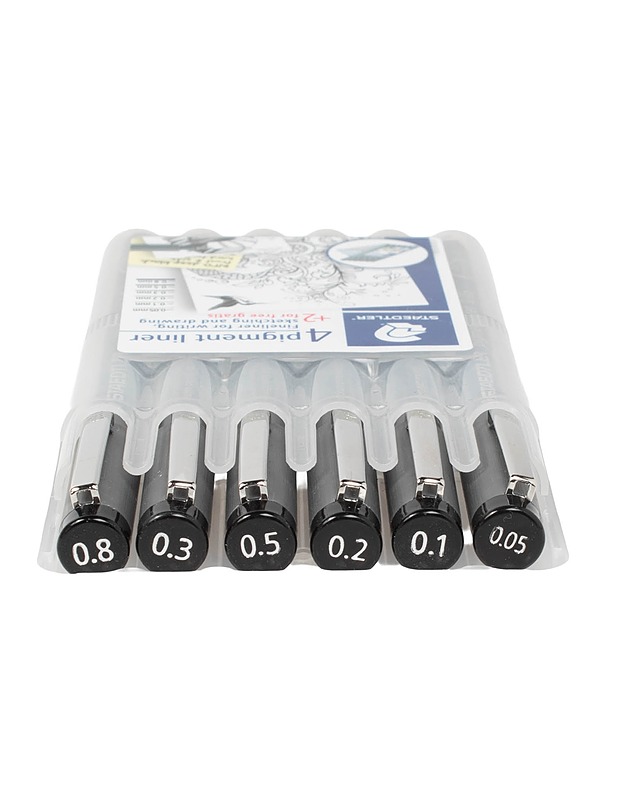 STAEDTLER Pigment liner kynäsetti, 6 osaa - Askartelu - 10105460001 - 1