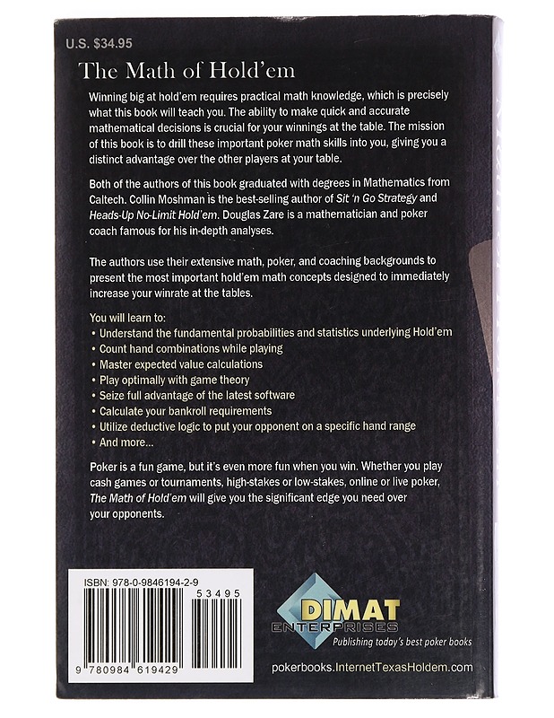 The Math of Hold'em - Collin Moshman & Douglas Zare - Tietokirjat ja oppaat - 10105460045 - 1