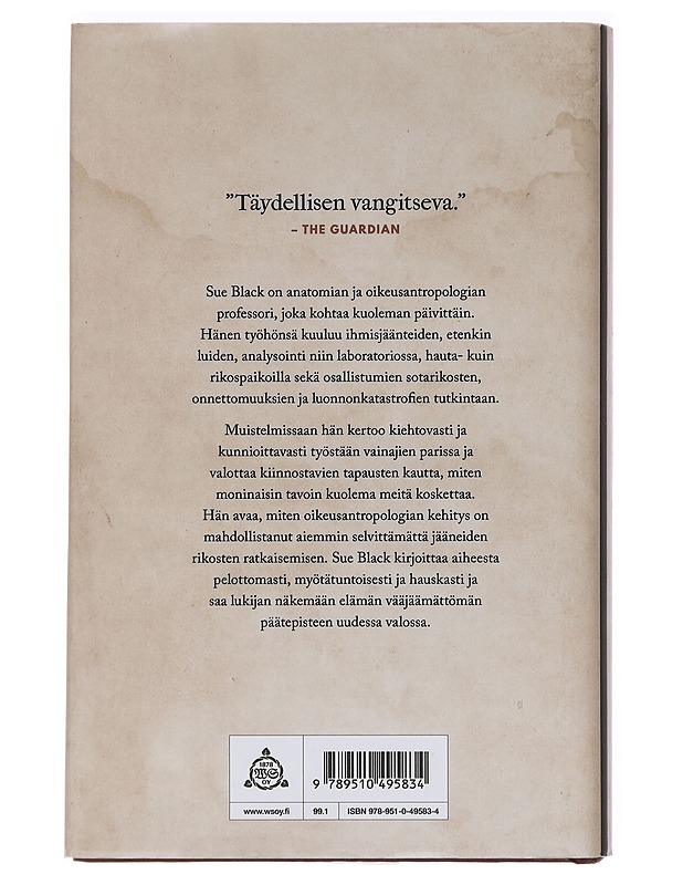 Kaikki mitä jäljelle jää - Black, Sue - Elämäkerrat ja muistelmat - 10105460056 - 1