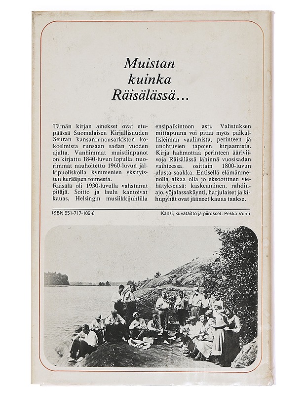 Muistan kuinka Räisälässä... : Räisälän perinnettä - Jauhiainen, Marjatta - Historiakirjat - 10105460097 - 1