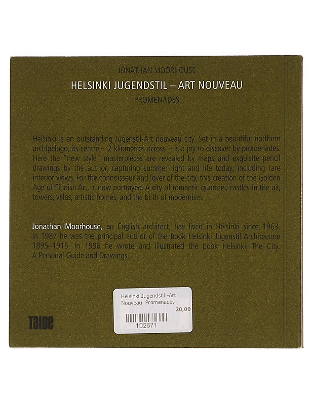 Helsinki Jugendstil/Art Nouveau - Jonathan Moorhouse - Harrastekirjat - 10105460105 - 1