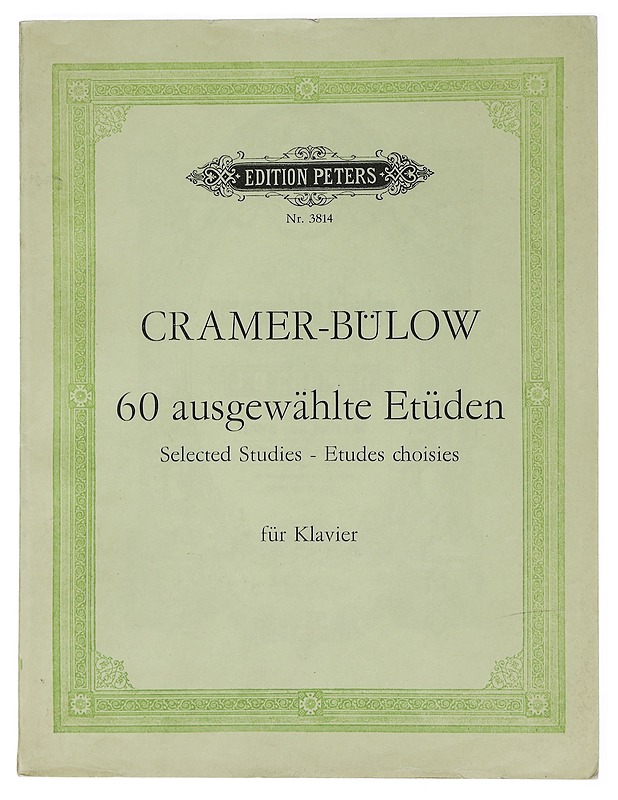 60 ausgewählte Etüden - 60 Selected Studies - Cramer, Johann Baptist - Musiikki- ja elokuvakirjat - 10105460167 - 0