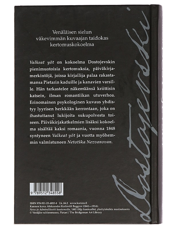 Valkeat yöt - Dostojevski, F. M. - Romaanit ja novellit - 10105460162 - 1