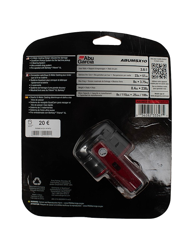 ABU GARCIA Abumatic SX10 umpikela - Kalastus - 10105460177 - 1