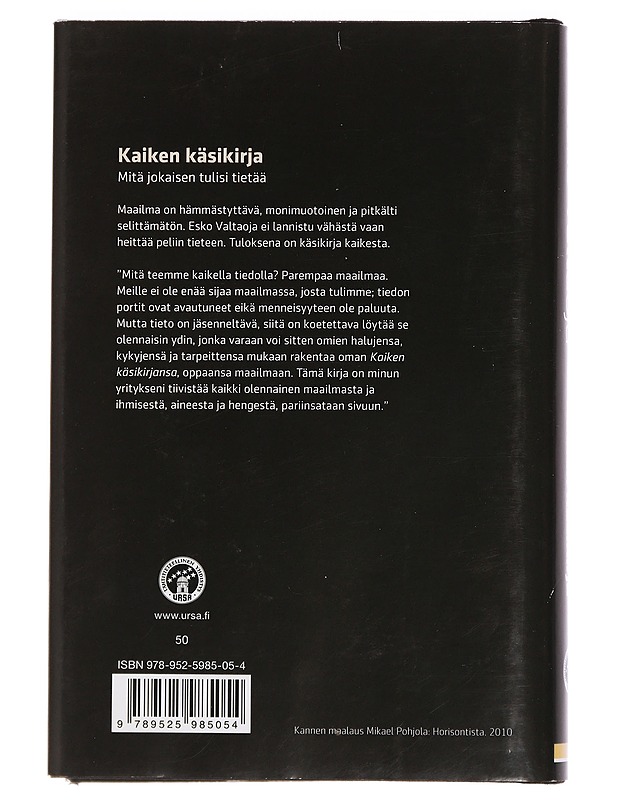 Kaiken käsikirja : mitä jokaisen tulisi tietää? - Esko Valtaoja - Historiakirjat - 10105460204 - 1