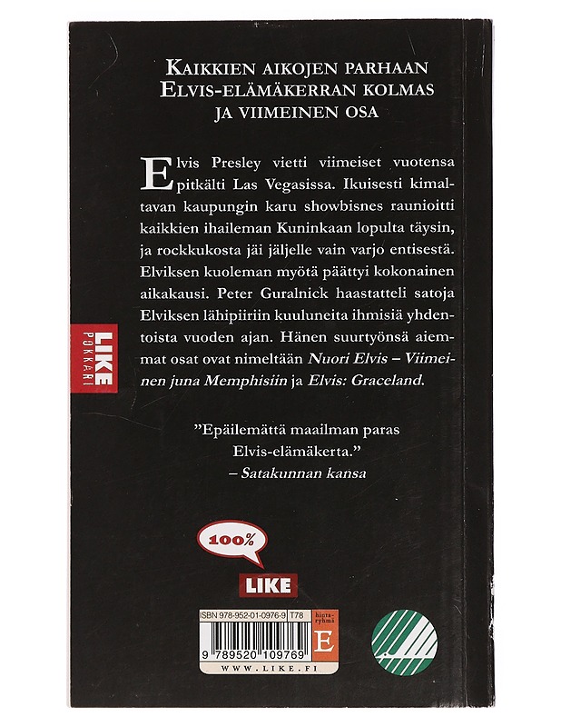 Elvis : Viva Las Vegas - Guralnick, Peter - Musiikki- ja elokuvakirjat - 10105460219 - 1