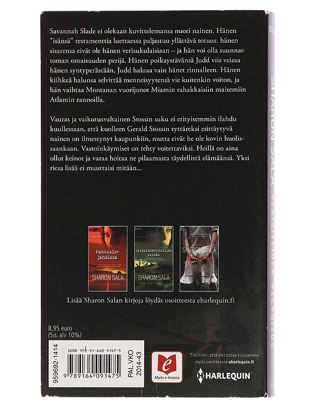 Verisiteiden velvoitus - Sala, Sharon - Romaanit ja novellit - 10105460231 - 1