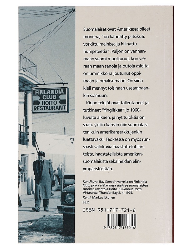 Amerikansuomi - Pertti Virtaranta - Historiakirjat - 10105460236 - 1