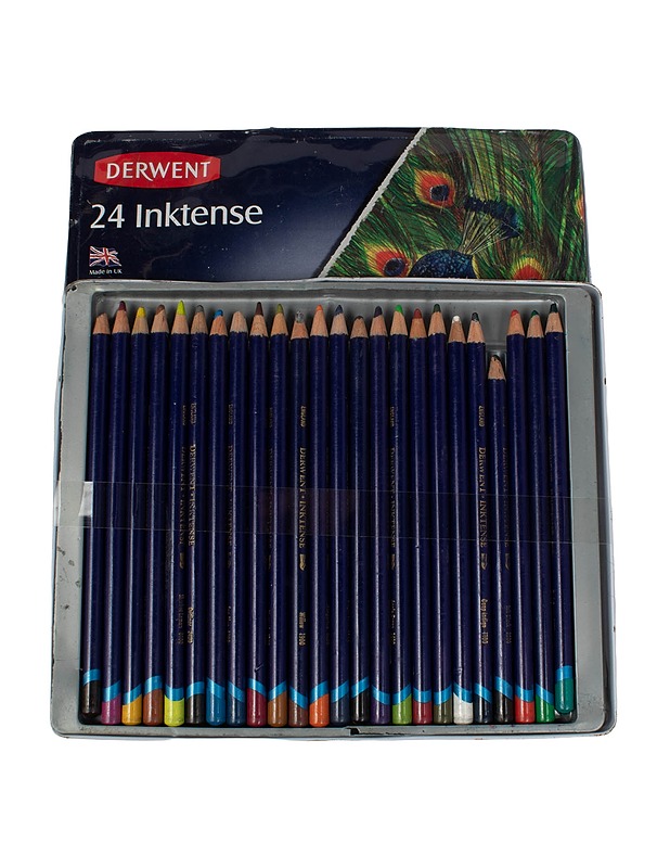DERWENT 24 Inktense puukynät, 24 kpl - Askartelu - 10105460344 - 0