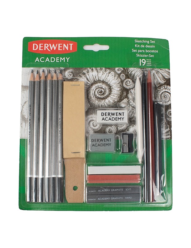 DERWENT Academy piirrustussetti, 19 osaa - Askartelu - 10105460345 - 0