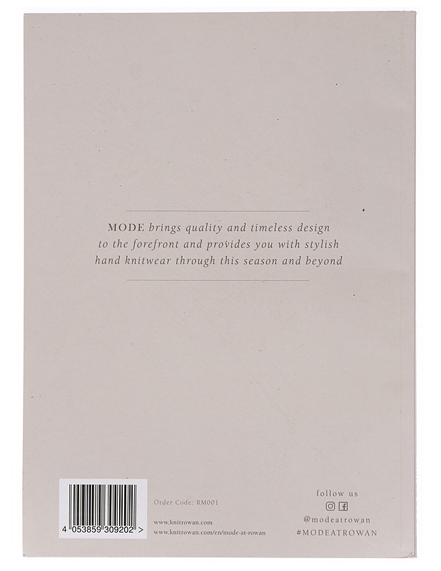 Mode at rowan collection one: eighteen hand knit designs - Rowan yarns - Käsityökirjat - 10105460378 - 1