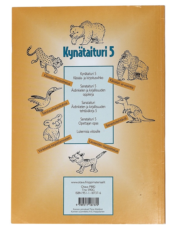 Kynätaituri 5 : käsiala- ja kirjoitusvihko - Pekka Rokka - Lastenkirjat - 10105460383 - 1