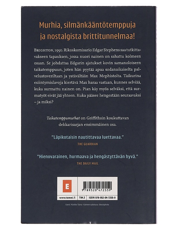 Taikatemppumurhat - Griffiths, Elly - Jännitys ja dekkarit - 10105460412 - 1