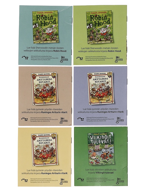 Mauri Kunnas - minikirjoja 6 kpl - Lastenkirjat - 10105460496 - 1