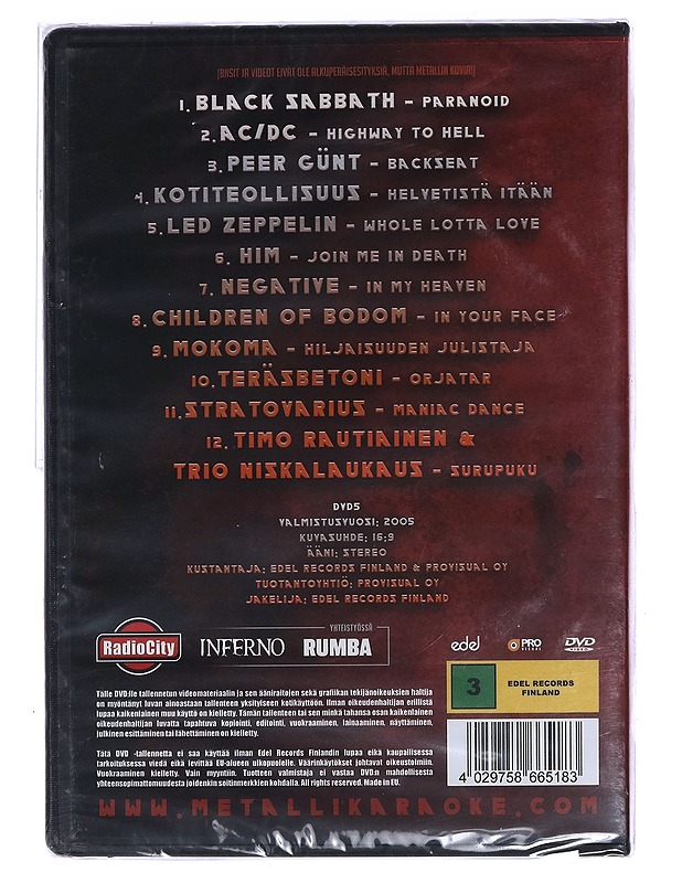 Metalli Karaoke - DVD - DVD-elokuvat - 10105460566 - 1