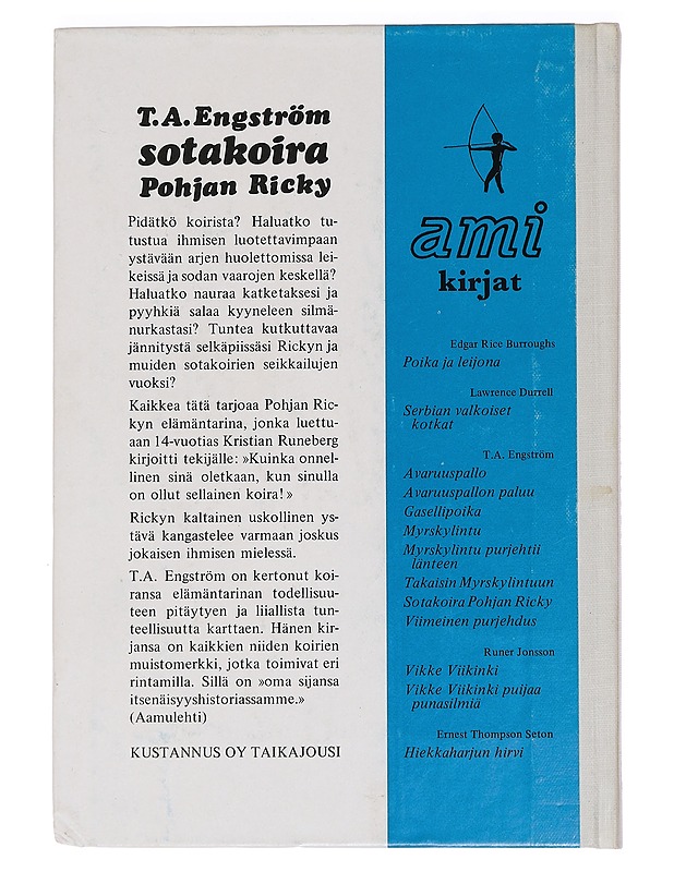 Sotakoira Pohjan Ricky - Engström, T.A - Nuorten kirjat - 10105460562 - 1