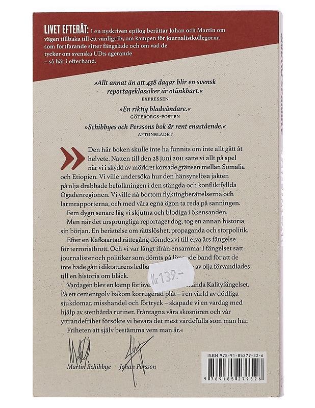 438 dagar - Persson, Johan - Elämäkerrat ja muistelmat - 10105460584 - 1