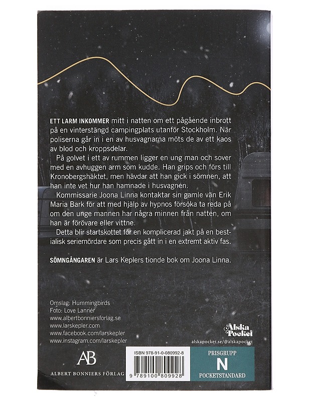 Sömngångaren : kriminalroman - Lars Kepler - Romaanit ja novellit - 10105460631 - 1