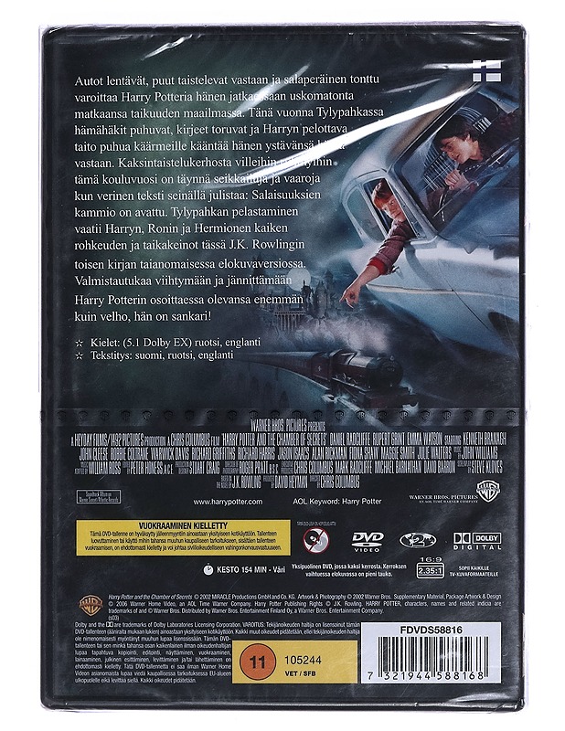 Harry Potter ja Salaisuuksien Kammio - DVD - DVD-elokuvat - 10105460692 - 1