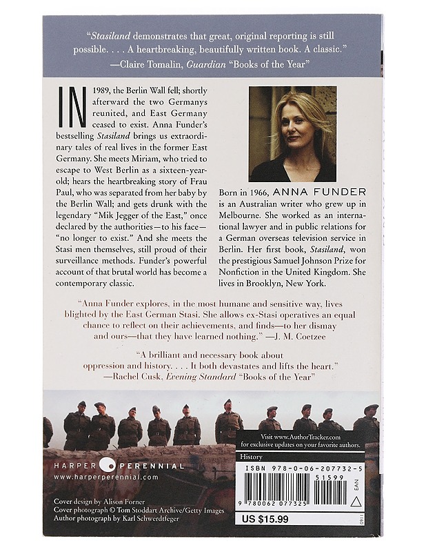 STASILAND - Stories from behind the Berlin Wall - Historiakirjat - 10105460693 - 1