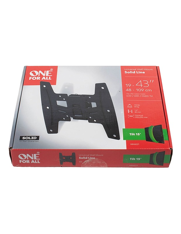 One for All, Solid Line Universal Wall Mount seinäteline - Muut urheiluvälineet ja vapaa-aika - 10105460729 - 0