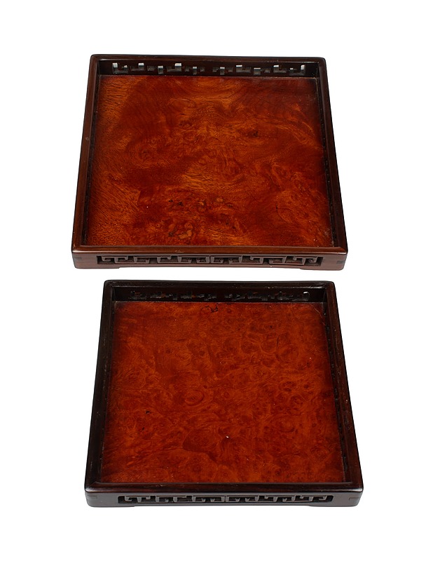 Vintage tarjoilualusta, 2 kpl - Tarjoiluastiat - 10105460842 - 0