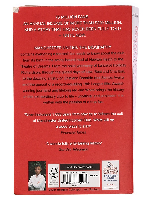 Manchester United - Jim White - Historiakirjat - 10105460880 - 1