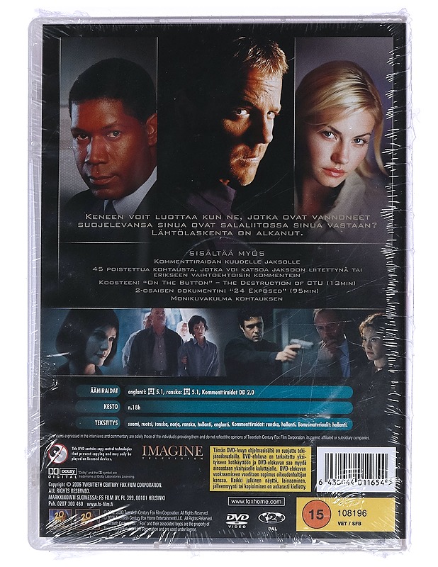 Twenty Four: Toinen Tuotantokausi - DVD - DVD-elokuvat - 10105460896 - 1