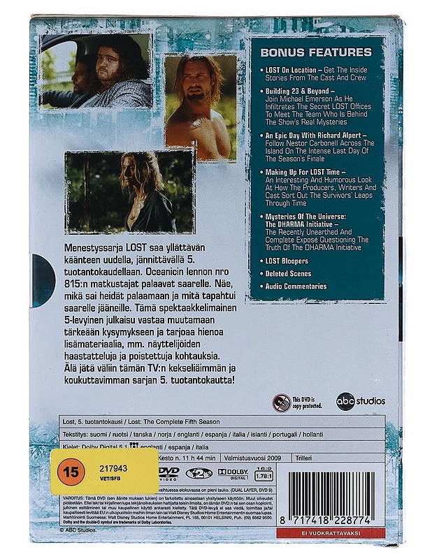 LOST: Viides tuotantokausi - DVD - DVD-elokuvat - 10105460914 - 1