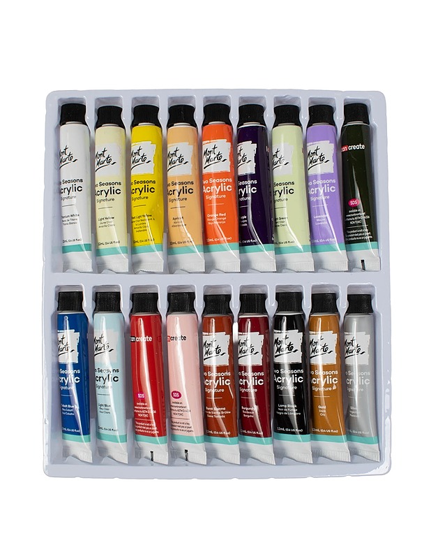 MONT MARTE Two Seasons akryylivärit, 18 kpl - Askartelu - 10105460918 - 1
